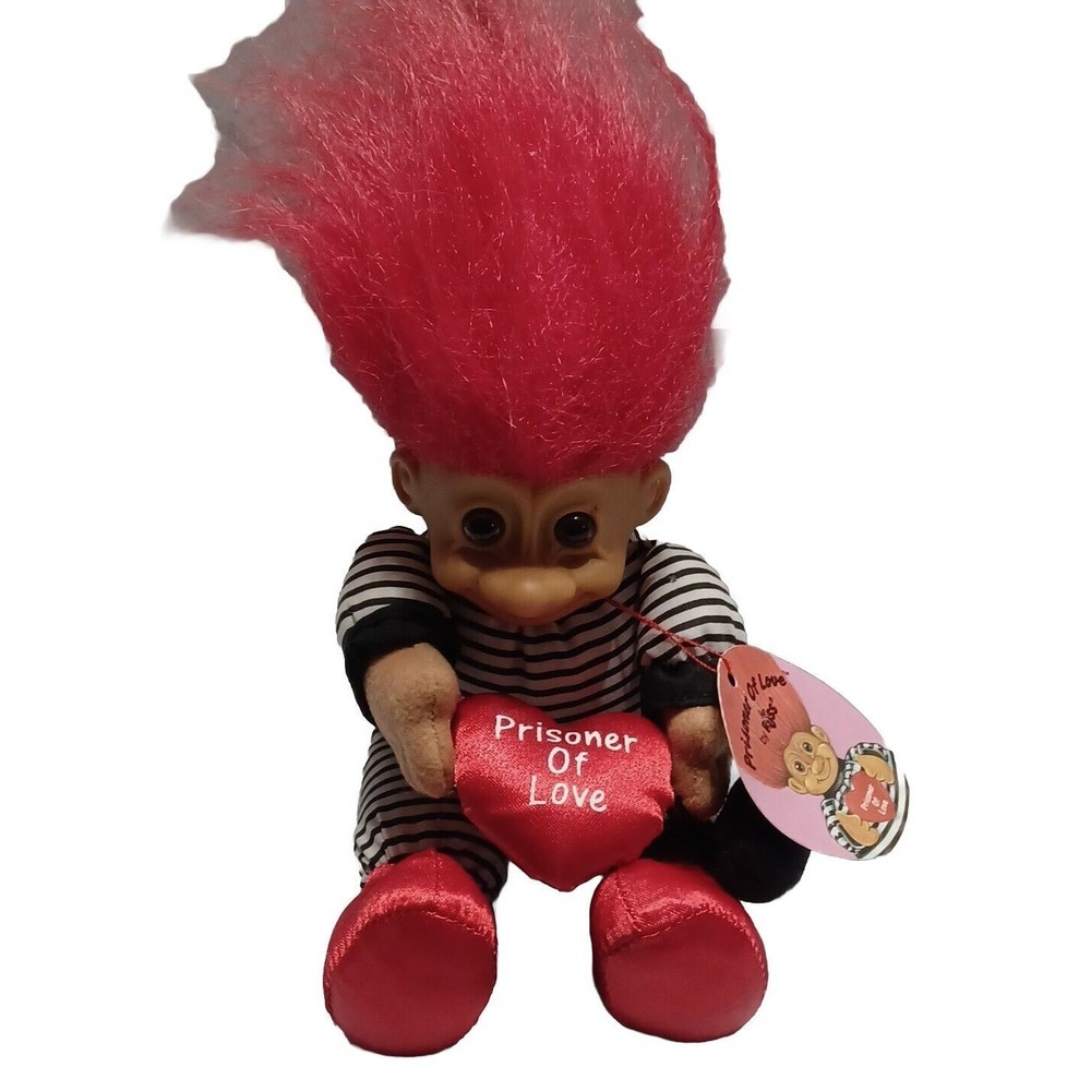 Vintage 1990's Russ Troll Collection Valentine's Day 'Prisoner of Love' 5" Doll